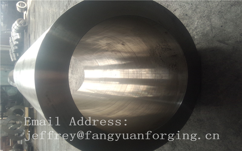 St52-3 forjó longitud forjada manga laminada en caliente del cilindro 3000m m de los anillos del acero