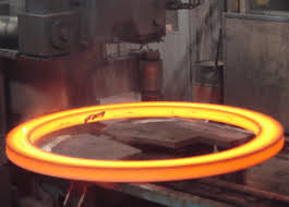 Anillo de acero forjado caliente superficial brillante de St52 Q235 16Mn